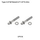 thumbnail image 4 of 2 uds tornillos de juego de tambor piezas de marco profesional accesorios de sujeción tambores roscados tornillo de montaje componente de Accesorios para instrumentos musicales Como se muestra 50 mm Eigraketly  OD026310-03, 4 of 5