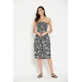 thumbnail image 1 of Oussum Robe Tube Courte pour Femmes Sans Manches, Robes d'Été, Noir et Blanc, 1 of 7