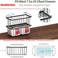 thumbnail image 2 of LEEYNEER 6pcs Stackable Freezer Organizer Bins with Handles - 14.6” x 7.1” x 5.2” - BPA-Free Metal  Shatterproof & Easy-View Design for Deep Freezer Organization  Perfect for Meat  Vegeta, 2 of 5