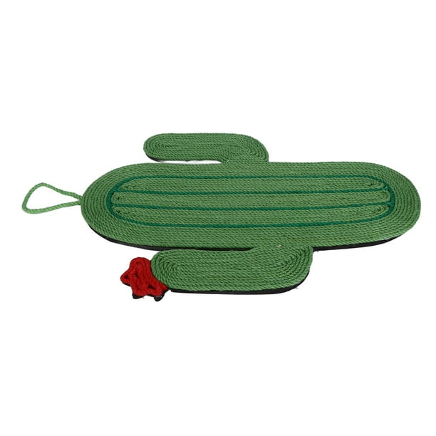 Cat Scratching Board, Cat Scratcher Mat Cactus Shape Sisal For