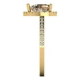 thumbnail image 3 of Halo Engagement Ring for Women - 2.285ct Yellow Moissanite in 14K Yellow Gold Promise Ring, 3 of 6