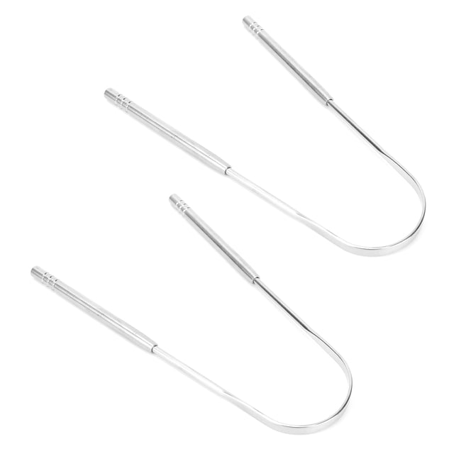 Tongue Cleaner, Tongue Scraper Oral Health Protection Reusable Stainless Steel For Adults For Home For Travel