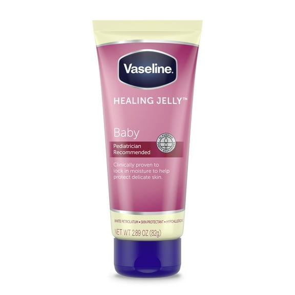 Vaseline Healing Petroleum Jelly for Baby Diaper Rash Hypoallergenic, 2.89 oz