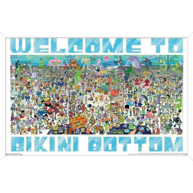 Nickelodeon Spongebob - Every Character Ever 19 Wall Poster, 22.375" x 34"