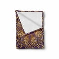 thumbnail image 2 of Purple Mandala Soft Flannel Fleece Throw Blanket, Bohemian Motif Style Design Universe Image, Cozy Plush for Indoor and Outdoor Use, 50" x 70", Purple Yellow, by Ambesonne, 2 of 6