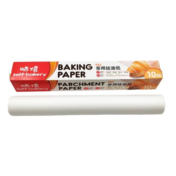 Xihbxyly Papel Absorbente de Alimentos, Pulpa de Madera Natural, Antiadherente, Impermeable y Resistente a La Grasa, Apto para Hornear, Cocinar y Recalentar, Uso Doméstico, Rollo de 30 Cm X 10 M, Seg