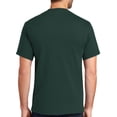 thumbnail image 2 of Mens Heavyweight Rugged 100% Cotton Tee Shirt, 3XL Forest Green (TALL SIZE), 2 of 5