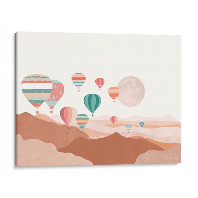 Cuadro decorativo - Globos, DRAM 60x45 Canvas Lab Ilustraciones, Minimalista,