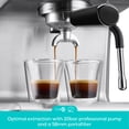 thumbnail image 2 of CASABREWS Ultra Semi-Automatic Espresso machine: 20 Bar, Stainless Steel, Milk Frother, Temperature Control - Americano, Latte, Cappuccino, 2 of 8
