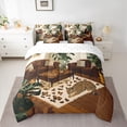 thumbnail image 2 of Castle Fairy Cheetah Animal Bedding Comforter Set,Old Fashion Full Bedding Set, 2 of 8