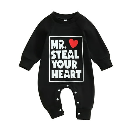 

Toddler Kids Baby Bodysuit Valentine s Day Cartoon Love Heart Letter Printed Bodysuits Boys Long Sleeve Romper Jumpsuit Clothes For Child