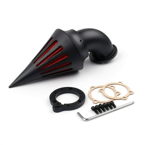 Black Spike Air Cleaner Intake Filter For S&S Carburetor Touring Softail Dyna