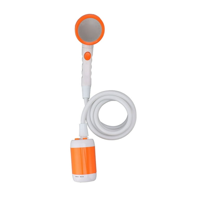Ensemble de Douche Portable en Acier Inoxydable Abs, Douche Extérieure Électrique Camping Bain Trois Vitesses Interrupteur Pluie Bain pour Animaux Électrique pour Usage Extérieur