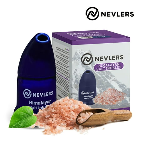 Nevlers Navy Himalayan Salt Inhaler - All-Natural Himalayan Salt Included