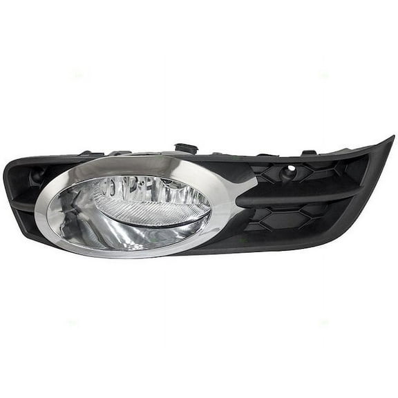 Right Fog Light - Compatible with 2012 - 2013 Honda Civic Coupe 2-Door