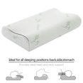thumbnail image 1 of WSYW - Paquete de 1 almohada de espuma viscoelástica para dormir, contorneada, soporte para el cuello, ortopédica, suave, con funda, 1 of 8