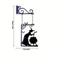 thumbnail image 1 of Witch Boiler Silhouette UNBRAND Metal Pendant Leaky Cauldron Metal Sign Wall Silhouette Mural, 1 of 4