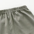 thumbnail image 3 of Eltusu Boys Cotton Athletic Shorts, Breathable Soft Loose Fit Elastic Waistband Summer Shorts Gray Size 1-2 T, 3 of 5