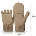thumbnail image 3 of Roncen Cashmere Fingerless Gloves for Women with Convertible Mittens Flap Warm, 3 of 3