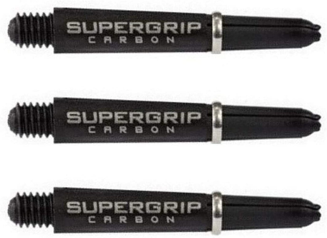 Harrows SuperGrip Carbon Silver Short Dart Shafts 
