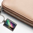 thumbnail image 5 of Aurora Borealis Northern Lights Over Lake Metal Rectangle Keychain, 5 of 7