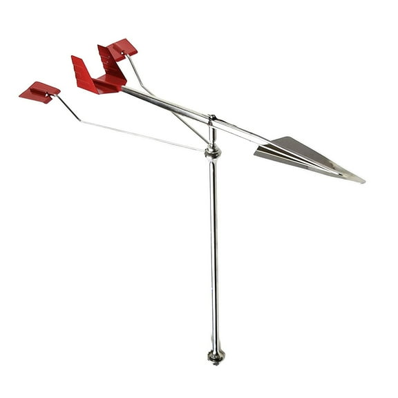 MARINE CITY Sailboat Wind Indicator  316 Stainless Steel, Corrosion Resistant, Easy Visibility, 14-1/2 Inches, LED Light for Marines, Boats, Yachts Pack of 1