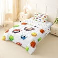 thumbnail image 3 of Erosebridal Teens Sport Gamer Twin Comforter Sets 3-Piece,Baseball Football Soccer Bedding Set for Kids Boys Girls,Lightweight Room Decor, 3 of 6