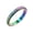 Rainbow, variant on Men Stainless Steel Spinner Ring 3mm Fidget Rings Anxiety Relief and Stress Gift Gold Size 9