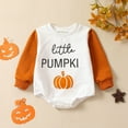 thumbnail image 2 of JLMSPLWG Halloween Baby Outfit Halloween Overalls Toddler Girl Pumpkin Outfit Newborn Onesies Boys Baptism Outfit Girls Holiday Outfits Tween Girl, Brown 0-3 Months, 2 of 7