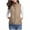 Khaki, variant on Vest Jacket Women Sevevn Women's Quilted Vest, Stand Collar Lightweight Zip Padded Gilet