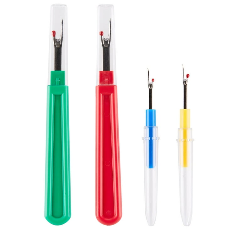 Seam Ripper, Sewing Stitch Ripper and Thread Remover Tool Kit, 2Big+2Small  Thread Cutter and 1 Thread Snips(Green)