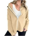 thumbnail image 2 of Puntoco Sudadera Sin Capucha Y Manga Larga Con Hombros Descubiertos Y Diseño Liso Para Mujer, 2 of 7