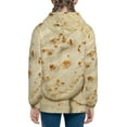thumbnail image 6 of Pofeuu Taco Tortillas Print Teenage Zipper Hoodie Sweatshirts Hooded Casual Jackets With Pocket For Boys Girls-Small, 6 of 6