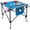 Blue, variant on Creative Outdoor Portable Adjustable Height Camping Folding Picnic Table Lightweight with Cup Holder, Wine Glass Holder Carrying Bag Beach Tables for Barbecue and Fishing, 29” - Orange