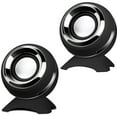 thumbnail image 1 of Computer USB-Power Speakers， Mini Desktop Speakers with HiFi Sound,Superior Stereo Sound,Double Horn, Perfect for Computer,Laptop-Black, 1 of 9