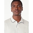 thumbnail image 5 of Free Assembly Men's Taped Oxford Pique Polo Shirt with Short Sleeves, Sizes XS-3XL, 5 of 8