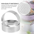 thumbnail image 5 of 10Pcs Round Dessert Stainless Steel Perforated Fruit Pie Quiche Cake Mousse Mold Kitchen Baking Mold 6cm, 5 of 8
