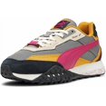 thumbnail image 1 of Authentic PU & MA Big Kids Blacktop Rider Lithium Sneakers Shoes ~ Gray/Pink/Yellow, 1 of 5