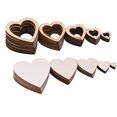 thumbnail image 2 of Separadores de mesa de confeti de madera, decoración creativa de corazón de amor, decoración rústica de mesa de boda, rebanadas de corazón de madera, artesanías de discos, 2 of 4