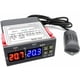 thumbnail image 1 of Controlador digital de temperatura y humedad Desiderio STC-3028, termostato humidificador de 110-220 V con sensor de humedad, sonda para calentador de agua y refrigerador, 1 of 5