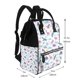 thumbnail image 2 of Disketp Dinosaur Mochila de Pañales de Gran Capacidad con Múltiples Bolsillos, Mochila de Viaje Multifuncional para Bebé, Unisex, Moderna y Resistente, 2 of 6