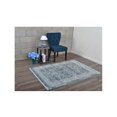 thumbnail image 1 of 1 ft. 8 in. x 2 ft. 10 in. Machine Woven Crossweave Polyester Oriental Rectangle Area Rug, Grey & Blue, 1 of 1