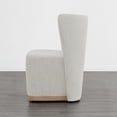 thumbnail image 4 of CHITA Modern Wingback Dining Chairs with Casters&Wood Base Set of 2, 4 of 5