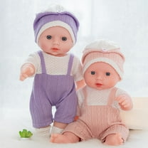 Vacemry under $5 2Pcs Talking Blinking Doll, Voice Activated Vinyl Doll with Blinking Eyes, Soft Rubber Material for Safety, Realistic Features for Early Education