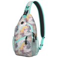 thumbnail image 1 of Seashells and Fish Print Trendy Sling Backpack for Outdoor Enthusiasts with Multi-Functional Design Lightweight and Durable for Travel Photography and Shopping, 1 of 6