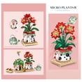 thumbnail image 7 of MACTANO Flower Mini Building Block Set Bouquet Bonsai Brick Kit Plastic Toy for Kid Adult Red 703PCS, 7 of 7
