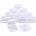 thumbnail image 1 of YILANJIN 12PCS Plastic Storage Cases Small Bead Organizers Clear Small Square Organizer Boxes Storage Containers Box Case for Pills earplug Rings Earrings Necklaces Small Items (3.5cm*3.5cm), 1 of 8