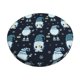 thumbnail image 1 of Disketp Christmas Gnome blue Funda Redonda para Taburete, Funda de Cojín para Silla de Bar Suave y Elástica-12 inch, 1 of 7