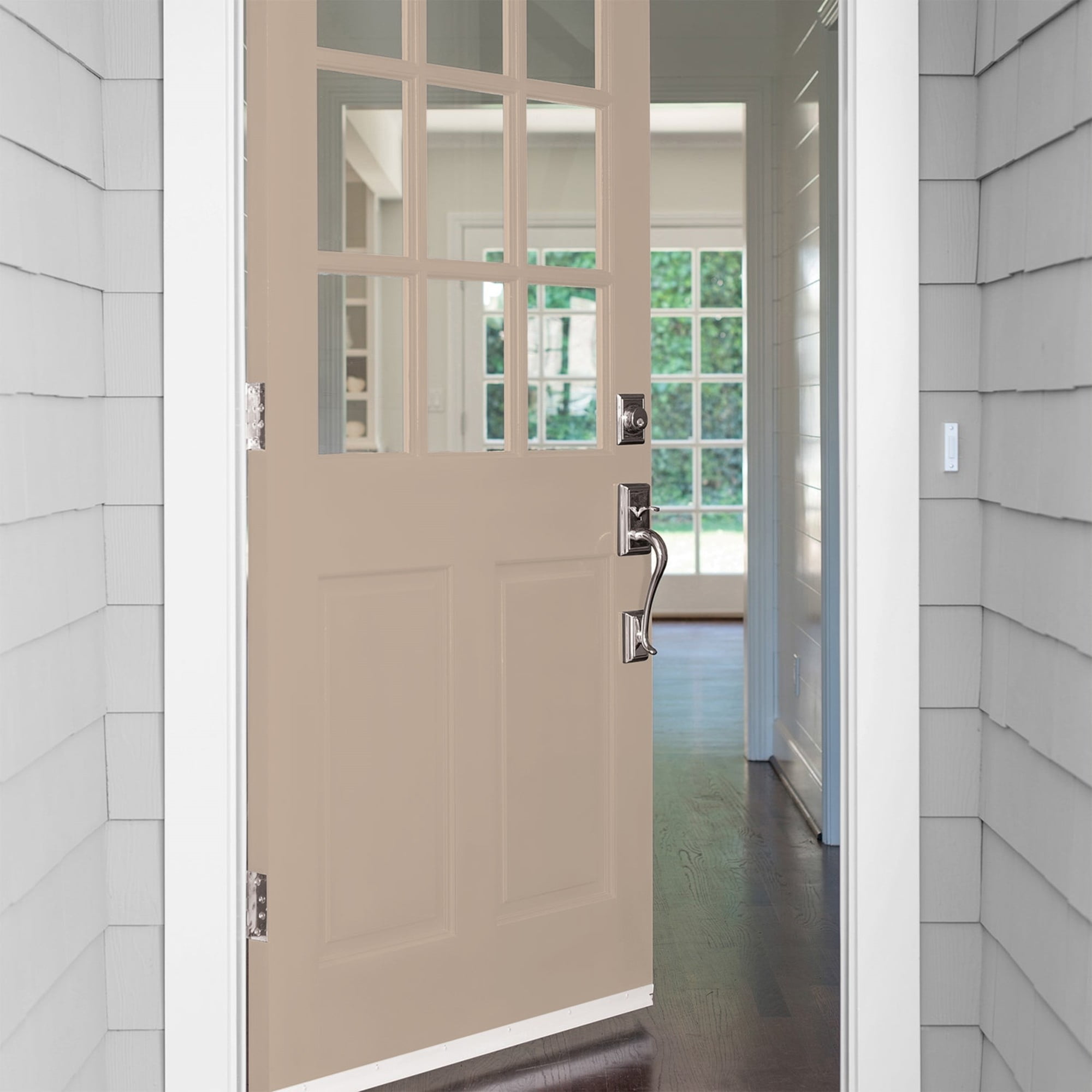 Glidden Fundamentals Notorious / Brown, Semi-Gloss Exterior Paint, 1 Quart