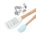 thumbnail image 3 of Cook with Color 3-Piece Patriotic Spatula and Bow-Shaped Cookie Cutter Set, 3 of 5